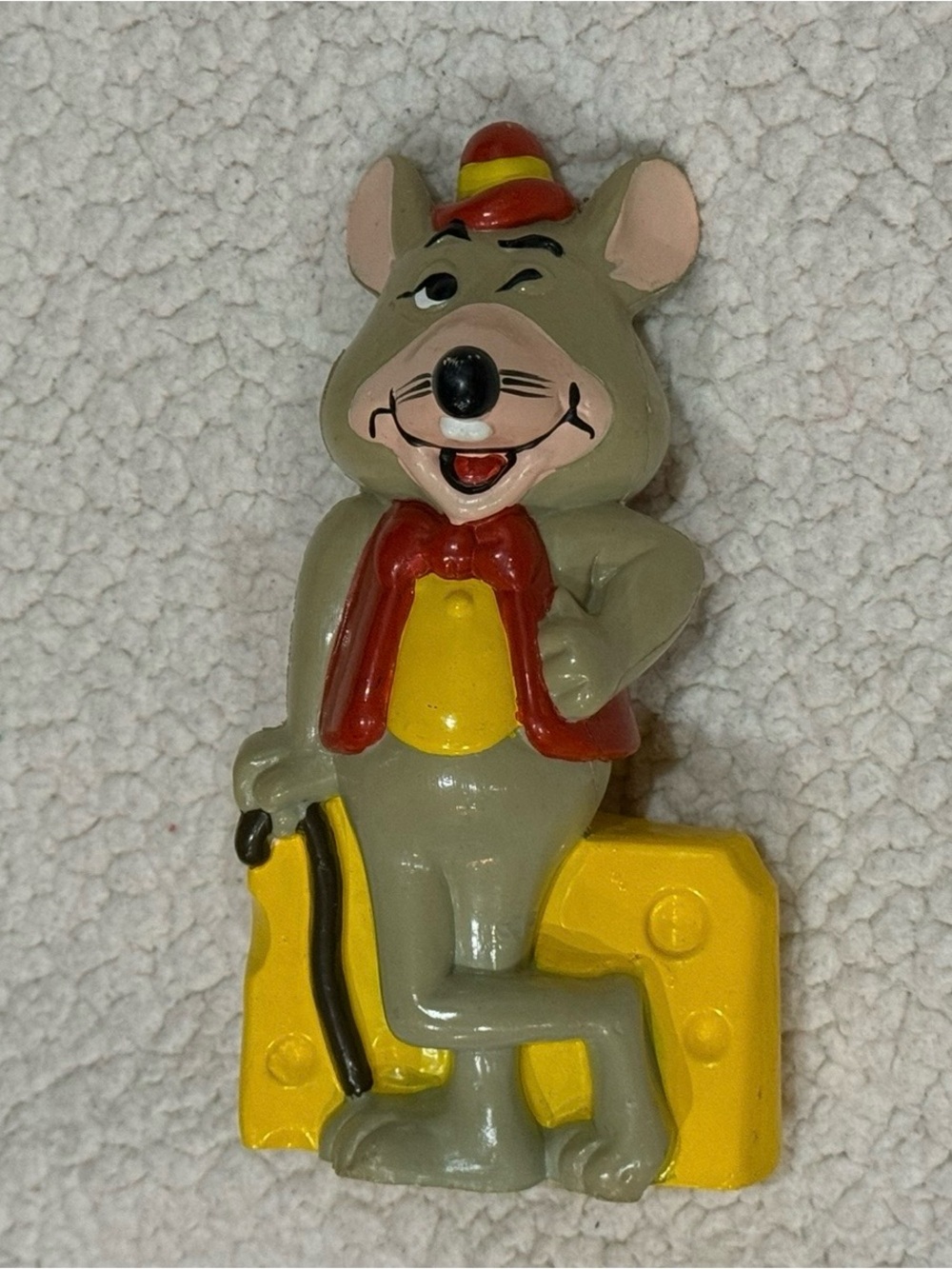 Vintage Chuck E. Cheese "Winking Mouse" coin piggy bank - no stopper